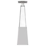 Parasol grzewczy Umbrella BS Stalowy Biały Kratki