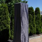 Czarny (logo czarne) pokrowiec do parasola grzewczego Umbrella Kratki