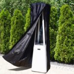 Czarny (logo czarne) pokrowiec do parasola grzewczego Umbrella Kratki