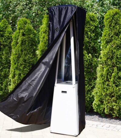 Czarny (logo czarne) pokrowiec do parasola grzewczego Umbrella Kratki