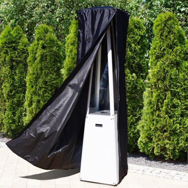 Czarny (logo czarne) pokrowiec do parasola grzewczego Umbrella Kratki