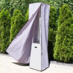 Biały (logo czarne) pokrowiec do parasola grzewczego Umbrella Kratki