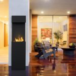 Ogrzewacz tarasowy Sierra Stalowy Czarny Kratki