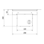 Palenisko gazowe ogrodowe AQF 01 Kratki
