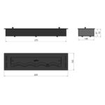 Biokominek Black Burner 600 Slim Line Infire