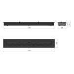 Biokominek Black Burner 1200 Slim Line Infire