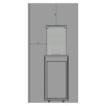 Ogrzewacz tarasowy Patio Light Czarny Kratki + Pokrowiec