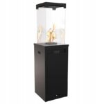 Ogrzewacz tarasowy Patio Light Czarny Kratki + Pokrowiec