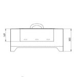 Palenisko ogrodowe Black 700 Square InFire