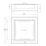 Palenisko ogrodowe Black 1000 Square InFire