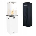 Ogrzewacz tarasowy Patio Light Biały Kratki + Pokrowiec