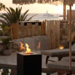 Ogrzewacz tarasowy Faro Szary Planika + Pokrowiec