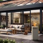 Ogrzewacz tarasowy Faro Szary Planika + Pokrowiec