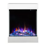 Kominek elektryczny Dame Biały Aflamo