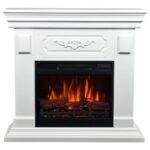 Kominek elektryczny Rivia Biały 2D Aflamo