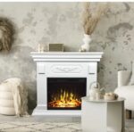 Kominek elektryczny Rivia Biały 2D Aflamo