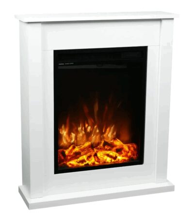 Kominek elektryczny Poker Biały 2D Aflamo