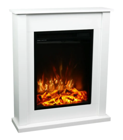 Kominek elektryczny Poker Biały 2D Aflamo