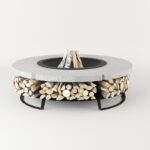 Palenisko ogrodowe Hetta Round 120 Inox Beton Hetta Supply