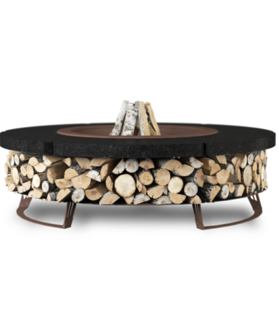 Palenisko ogrodowe Hetta Round 120 Corten Granit Monumental Hetta Supply