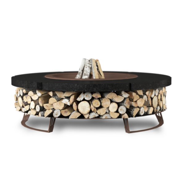 Palenisko ogrodowe Hetta Round 120 Corten Granit Monumental Hetta Supply