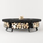 Palenisko ogrodowe Hetta Round 120 Inox Granit Monumental Hetta Supply