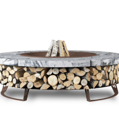 Palenisko ogrodowe Hetta Round 120 Corten Granit Viscount Hetta Supply