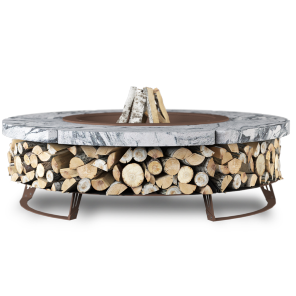 Palenisko ogrodowe Hetta Round 120 Corten Granit Viscount Hetta Supply