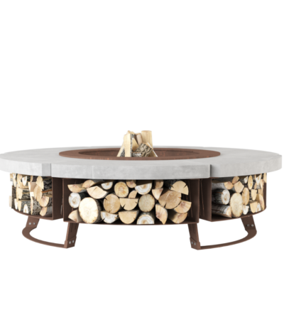 Palenisko ogrodowe Hetta Round 155 Corten Beton Hetta Supply