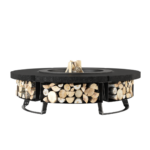 Palenisko ogrodowe Hetta Round 155 Black Inox Granit Monumental Hetta Supply