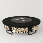 Palenisko ogrodowe Hetta Round 155 Inox Granit Monumental Hetta Supply