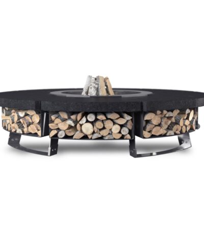 Palenisko ogrodowe Hetta Round 155 Inox Granit Monumental Hetta Supply