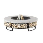 Palenisko ogrodowe Hetta Round 230 Black Inox Beton Hetta Supply