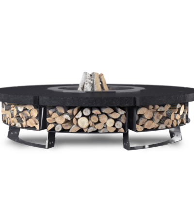 Palenisko ogrodowe Hetta Round 230 Inox Granit Monumental Hetta Supply