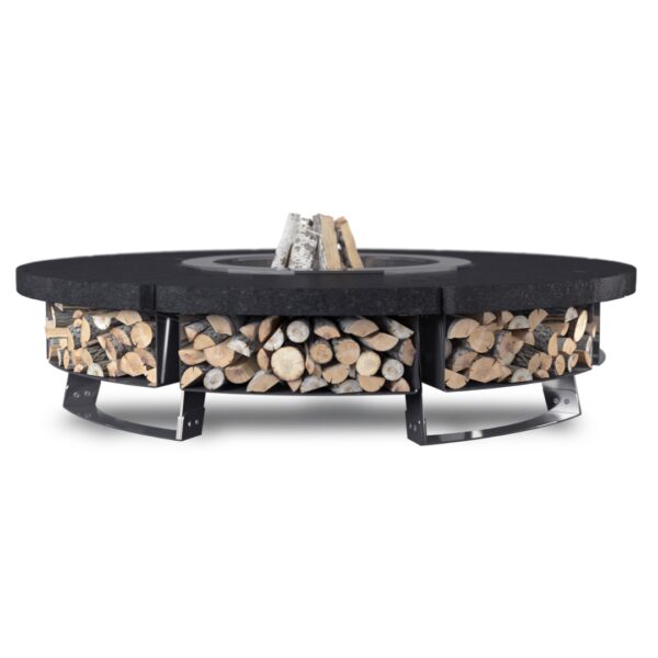 Palenisko ogrodowe Hetta Round 230 Inox Granit Monumental Hetta Supply