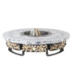 Palenisko ogrodowe Hetta Round 230 Black Inox Granit Viscount Hetta Supply