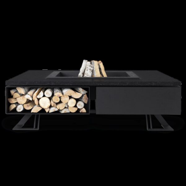 Palenisko ogrodowe Hetta Square 120 Stal Granit Monumental Hetta Supply