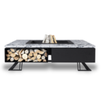 Palenisko ogrodowe Hetta Square 120 Stal Granit Viscount Hetta Supply