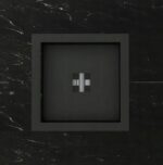 Palenisko ogrodowe Hetta Square 120 Black Inox Granit Monumental Hetta Supply