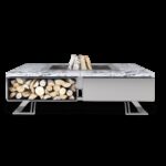 Palenisko ogrodowe Hetta Square 120 Inox Granit Viscount Hetta Supply