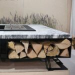 Palenisko ogrodowe Hetta Square 140 Stal Granit Viscount Hetta Supply