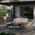 Palenisko ogrodowe Hetta Square 180 Corten Beton Hetta Supply