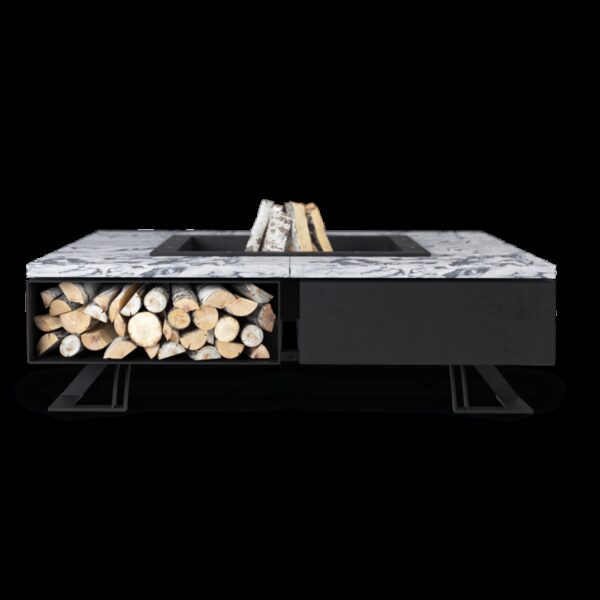 Palenisko ogrodowe Hetta Square 180 Stal Granit Viscount Hetta Supply