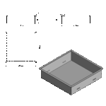 Wkład na bioetanol Fala 345x345 niesymetryczny inox Kami - obrazek 3