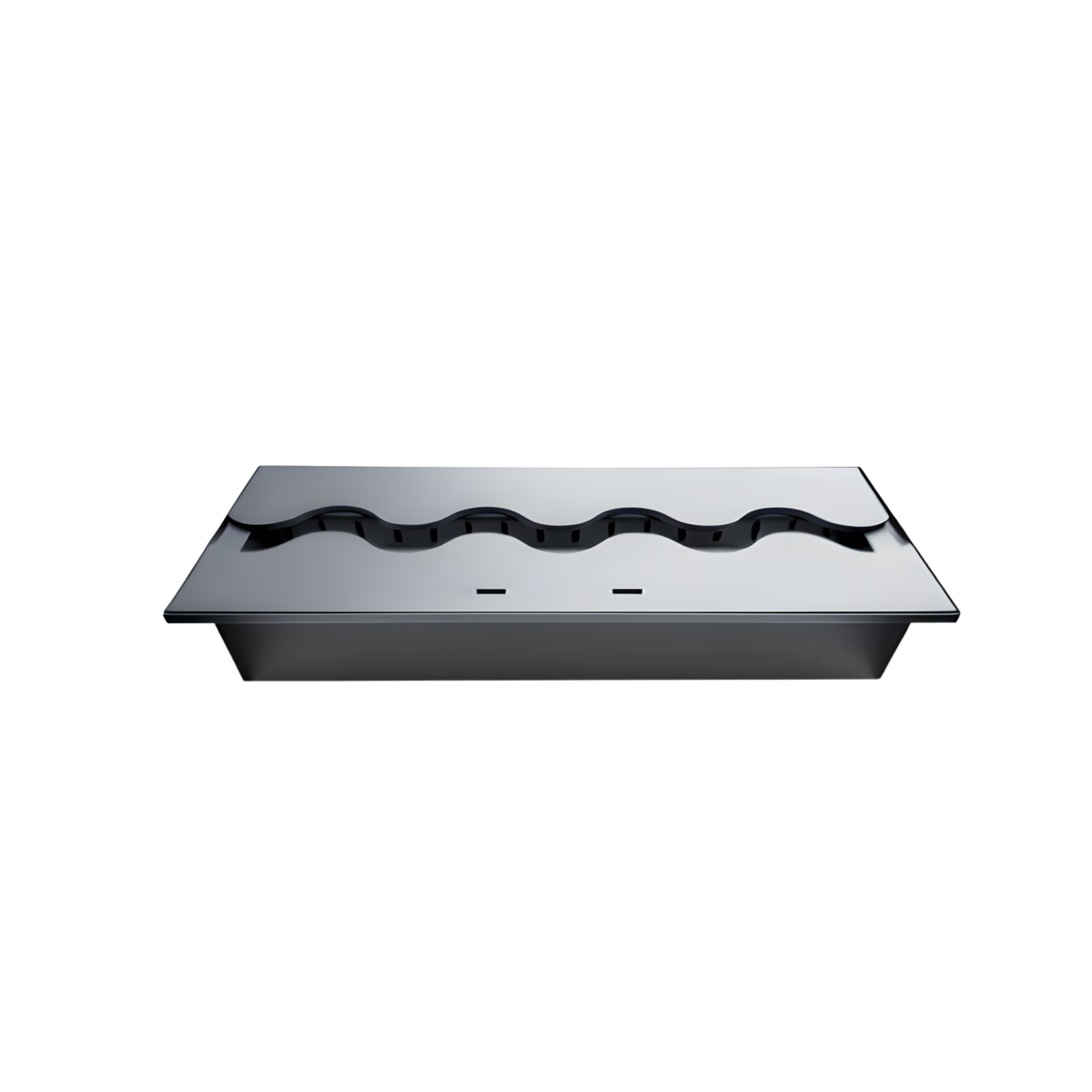 Wkład na bioetanol Fala 450×160 inox Kami