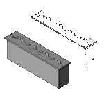 Wkład na bioetanol Fala 450x95 czarny Kami - obrazek 4