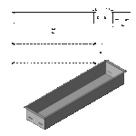 Wkład na bioetanol Fala 650x160 czarny Kami - obrazek 6