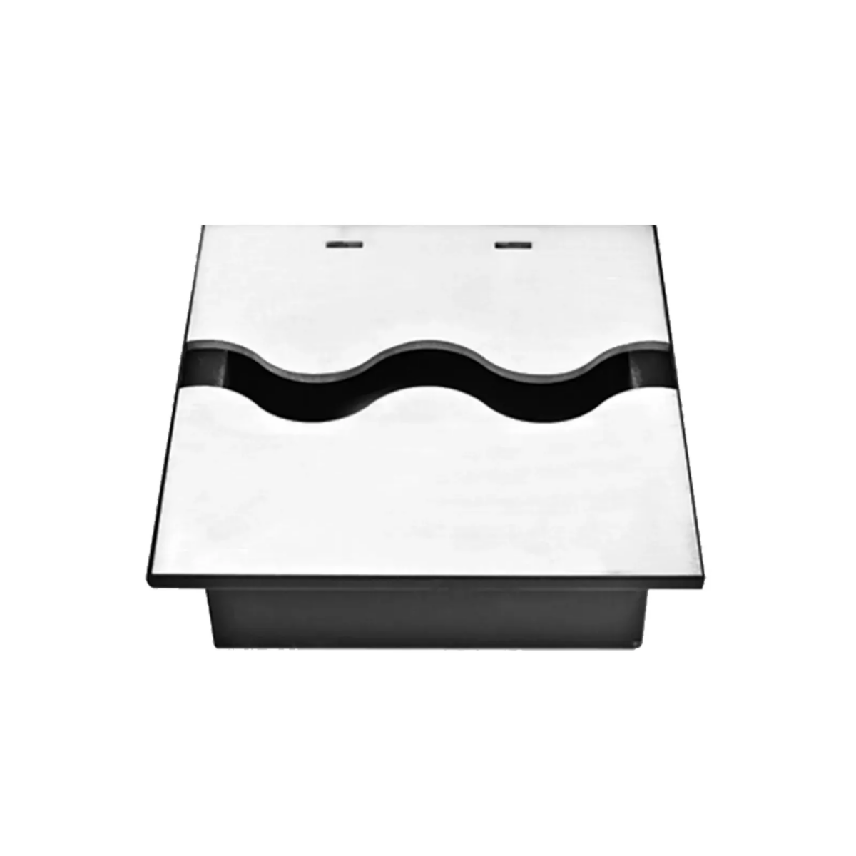 Wkład na bioetanol Fala 220×220 inox Kami