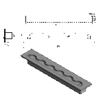 Wkład na bioetanol Fala 650x120 czarny Kami - obrazek 4