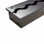 Wkład na bioetanol Fala 900x160 inox Kami - obrazek 3